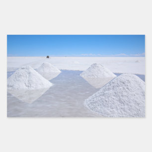 Salar de Uyuni Salar plancha pegatinas rectangular