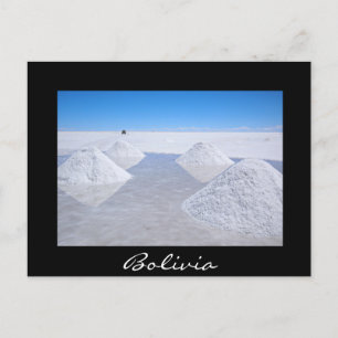 Salar de Uyuni salteado postales de texto negro