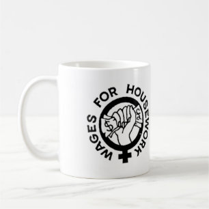 Salarios para la taza del logotipo de la campaña