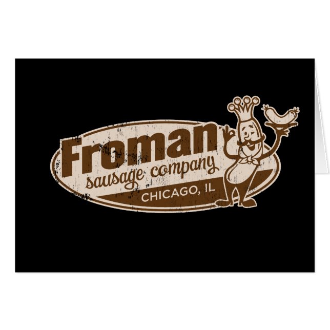 Salchicha co Chicago Illinois de Froman (Anverso (Horizontal))