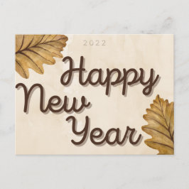 Sale de la tarjeta postal de Año Nuevo Feliz