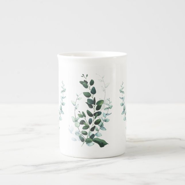 Sale de la taza de hueso botánico del partido en C (Frente)