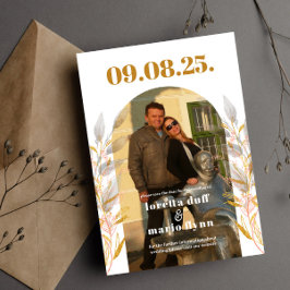 Sale del arco fotográfico Guardar la invitación de