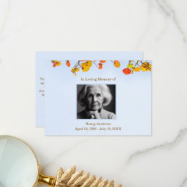 Sale del funeral de la familia gracias tarjeta