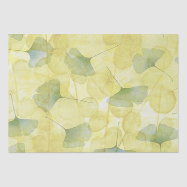 Sale papel de tono de deshielo amarillo verde (Anverso)