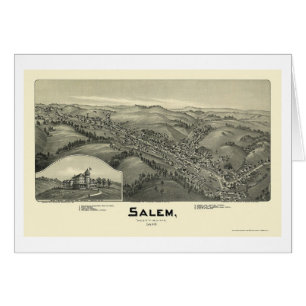 Salem, mapa panorámico de WV - 1899