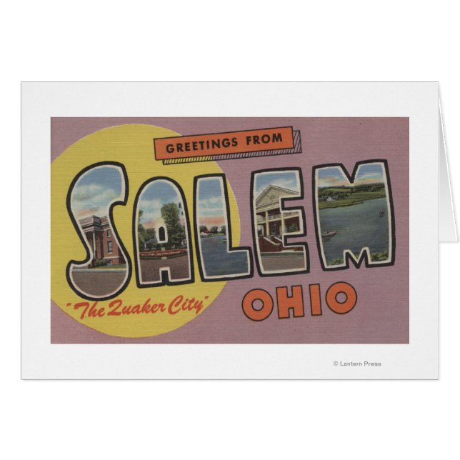 Salem, Ohio (La Ciudad Cuáquera) (Anverso (Horizontal))