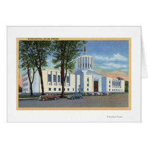 Salem, Oregón - Vista del Capitolio Estatal