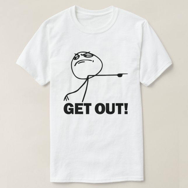 ¡Salga! Camiseta de Meme (Diseño del anverso)