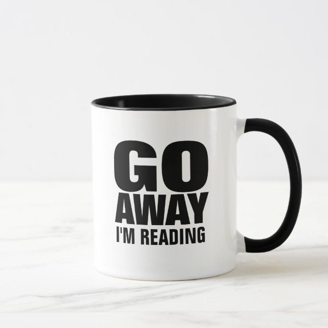 Salgo, estoy leyendo las tazas de café divertidas (Derecha)