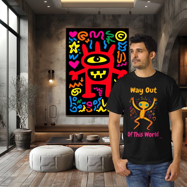 Salida de esta vibrante camiseta de arte pop (Subido por el creador)