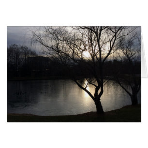 Salida del sol del invierno