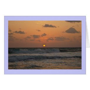 Salida del sol en la playa