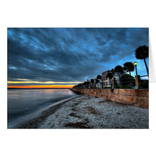 Salida del sol tempestuosa de la batería