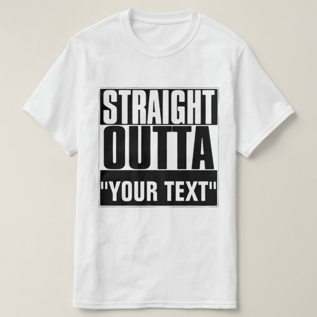 SALIDA DIRECTA CAMISA DE TEXTO DE "TU TEXTO" (Diseño del anverso)