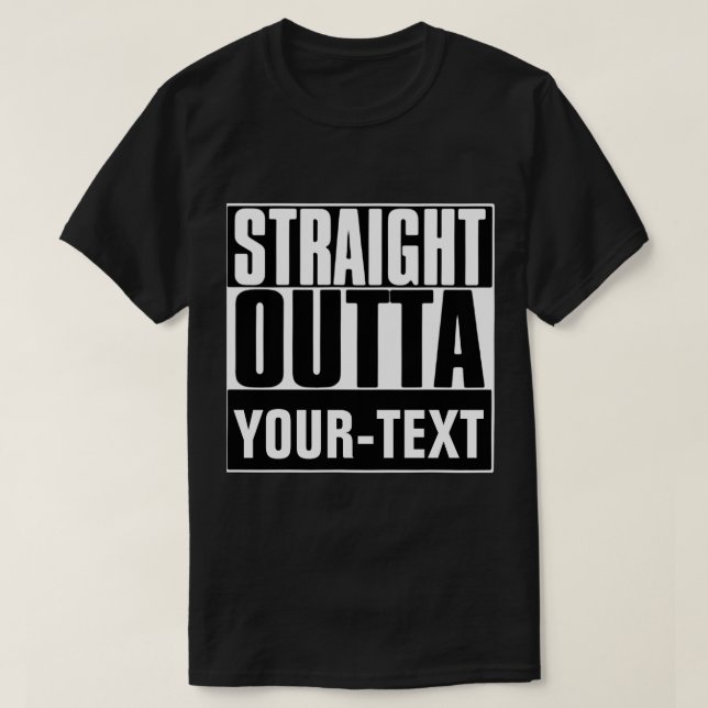 SALIDA DIRECTA CAMISA DE TEXTO DE "TU TEXTO" (Diseño del anverso)