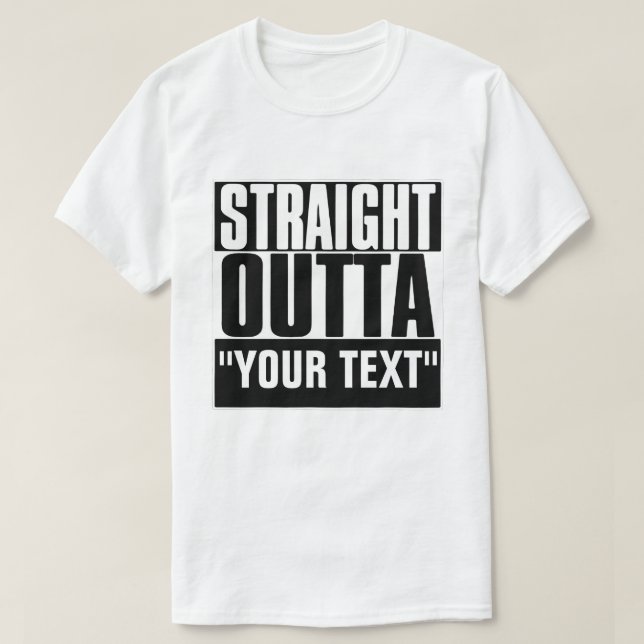SALIDA DIRECTA CAMISA DE TEXTO DE "TU TEXTO" (Diseño del anverso)