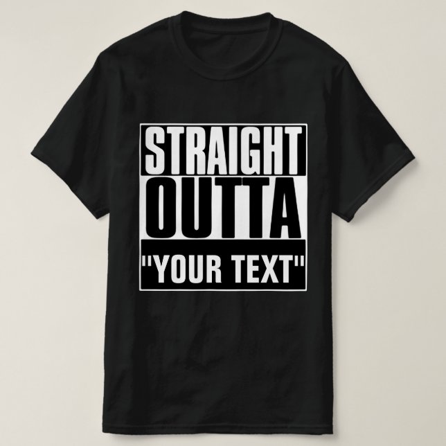 SALIDA DIRECTA CAMISA DE TEXTO DE "TU TEXTO" (Diseño del anverso)