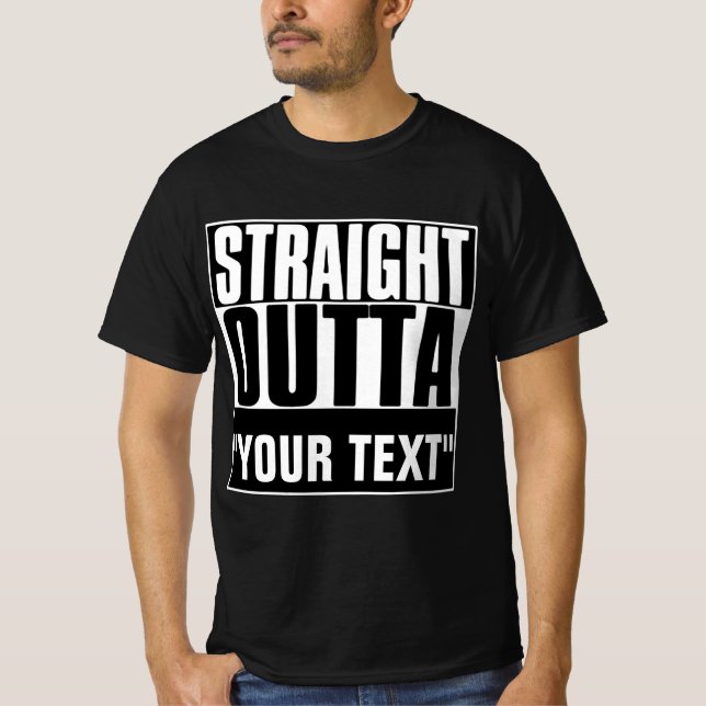 SALIDA DIRECTA CAMISA DE TEXTO DE "TU TEXTO" (Anverso)