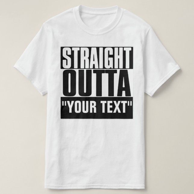 SALIDA DIRECTA DE TU Camiseta DE TEXTO (Diseño del anverso)