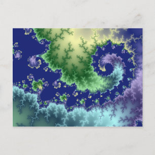 Salida flotante - Postal fractal