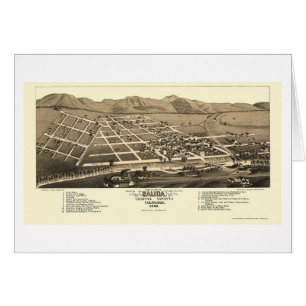 Salida, mapa panorámico del CO - 1882
