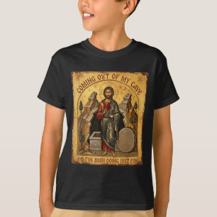 Saliendo de Camiseta de Cueva Jesús Religión Crist