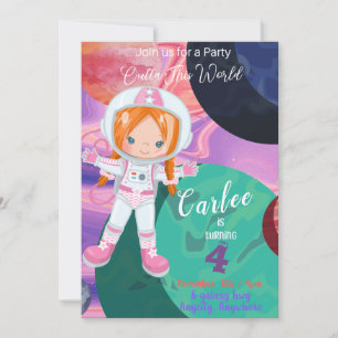 Saliendo de esta tarjeta de invitación de cumpleañ