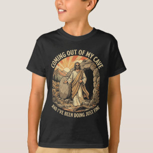 Saliendo de la cueva Camiseta Jesús Religión Crist