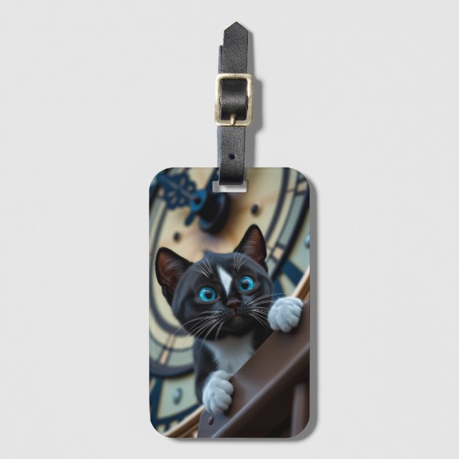 Salir a Londres - Felini Big Ben Etiqueta del equi (Anverso vertical)