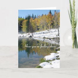 Salir bien pronto del lago con tarjeta de nieve