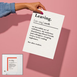 Salir de la tarjeta de definición para el jefe de