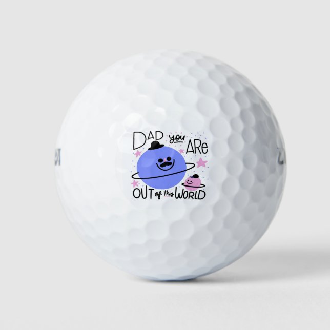 Salir de las bolas de golf de World Dad (Anverso)