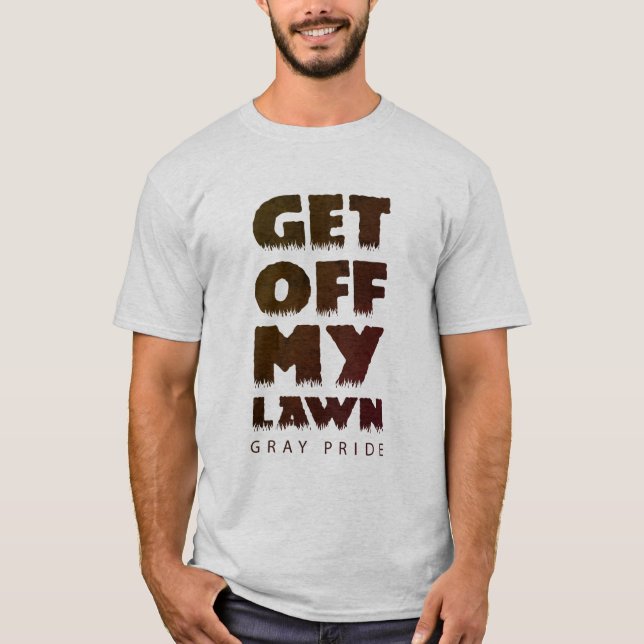 SALIR DE MI PROPIA Camiseta DE ORGULLO GRIS (Anverso)