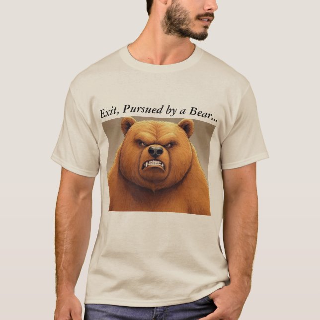 Salir, perseguido por una camiseta de oso (Anverso)