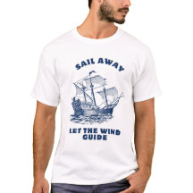 Salir y dejar la camiseta de la guía del viento