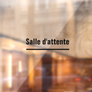 salle d attente pegatina autocollant vinil