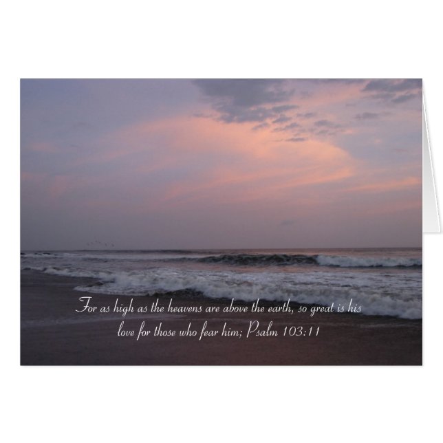 Salmo 103:11 - Amanecer (Anverso (Horizontal))