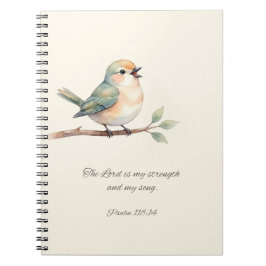 Salmo 118:14 con cuaderno de aves