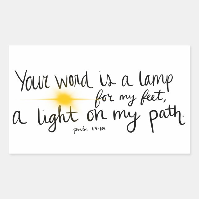 Salmo 119:105 Pegatina (Anverso)
