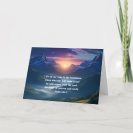 Salmo 121:1-2 amanecer en la montaña Fe Cristiana