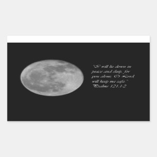 Salmo 121:1-2 Pegatina Moon Christian