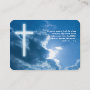 Salmo 121; 1-2 - Tarjeta de visita cristiana