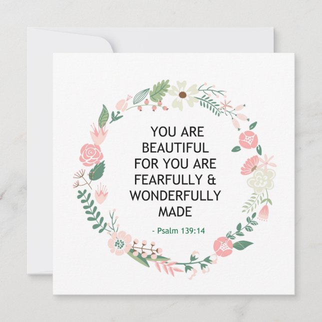 Salmo 139 Eres Hermoso (Anverso)