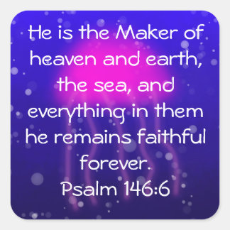 Salmo 146:6 Pegatina de medusas rosadas