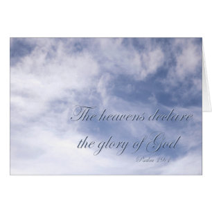 Salmo 19:1 Los cielos declaran la gloria de Dios