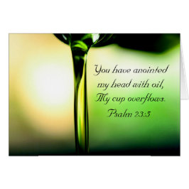 Salmo 23:5 Me ungiste la cabeza con aceite