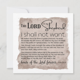 Salmo 23 Biblia Escritura Papel de cosecha