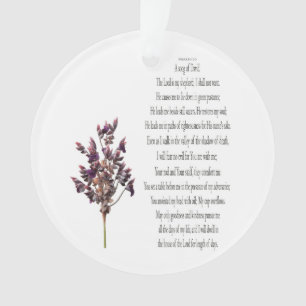 Salmo 23, Canción para David, Ornamento Acrílico F