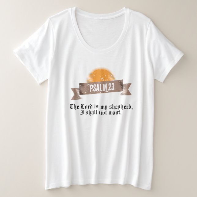 Salmo 23 Cita Biblia (Anverso del diseño)